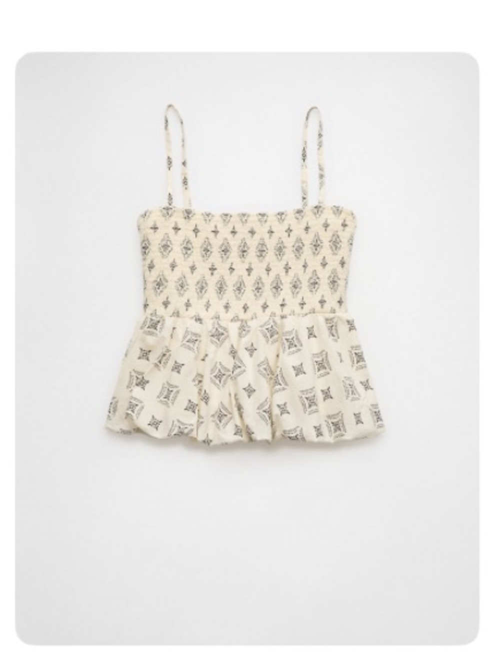 American Eagle Smocked Bubble Tank